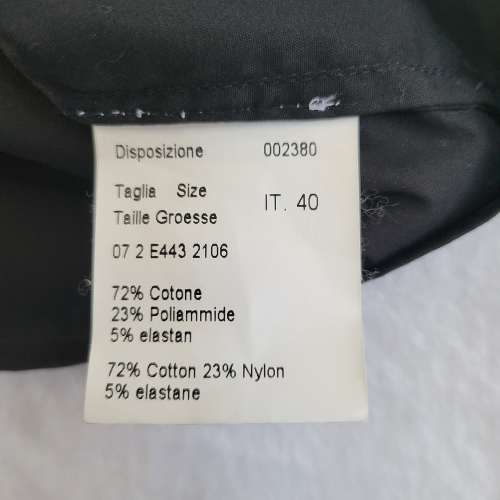 Piazza Sempione Black High Neck Top Minimalist Designer‎ Blouse Size 40 - Picture 11 of 11
